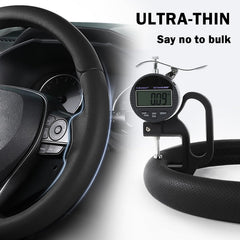 Aotoyou steering wheel cover on Toyota Venza with full coverage and refined look