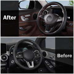 Aotoyou black leather styling adds a refined touch to interior.