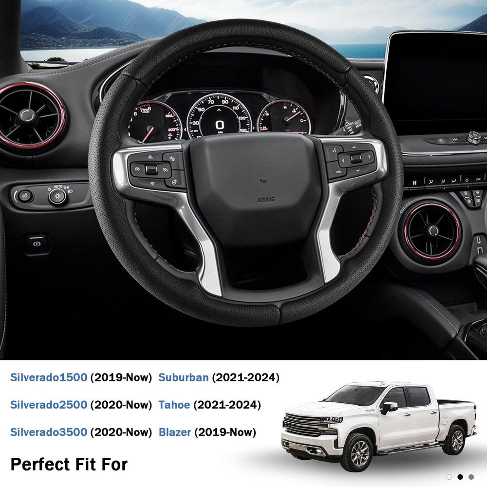 Aotoyou steering wheel cover on Blazer for a secure feel.