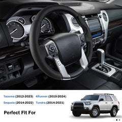 Aotoyou steering wheel cover easy 1-minute install for quick upgrade.