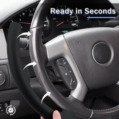 Aotoyou steering wheel cover for GMC Sierra 1500 adds comfort and precise steering feel.