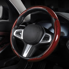 Aotoyou steering wheel cover installation image showing quick snap-on fit