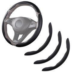 Aotoyou leather steering wheel cover with snap-on design for quick upgrade and secure grip.