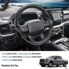 Aotoyou matte black cover for Ford Expedition: carbon fiber look and ergonomic handling.