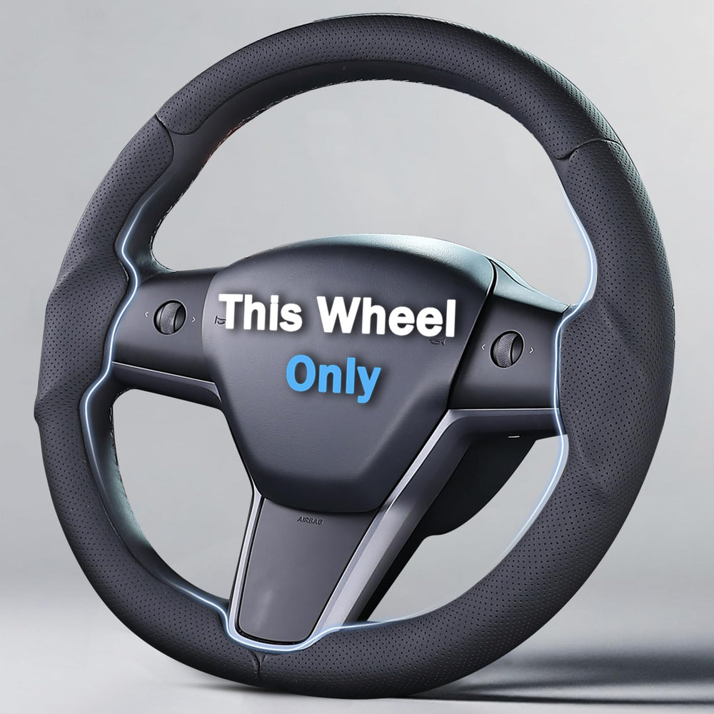 Aotoyou steering wheel cover model 3/y fitment for a snug grip and authentic look.