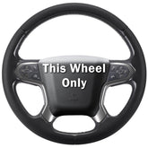 Aotoyou steering wheel cover with snap-on fit for Chevy Silverado improves grip and control.