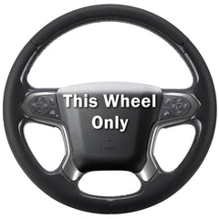 Aotoyou steering wheel cover with snap-on fit for Chevy Silverado improves grip and control.