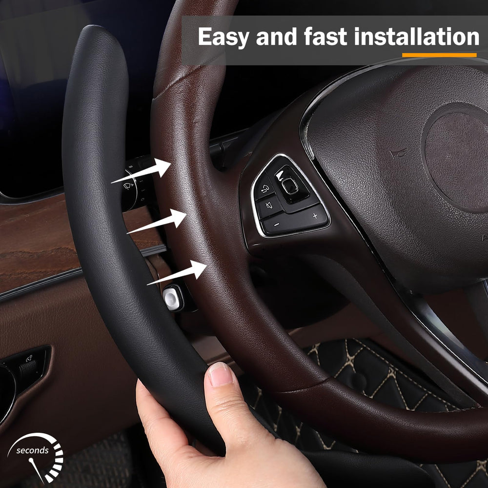 Aotoyou snap-on installation guide demonstrating easy fitting steps.