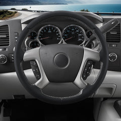 Aotoyou steering wheel cover for Yukon/Yukon XL 2007-2014 offers secure grip and premium look.