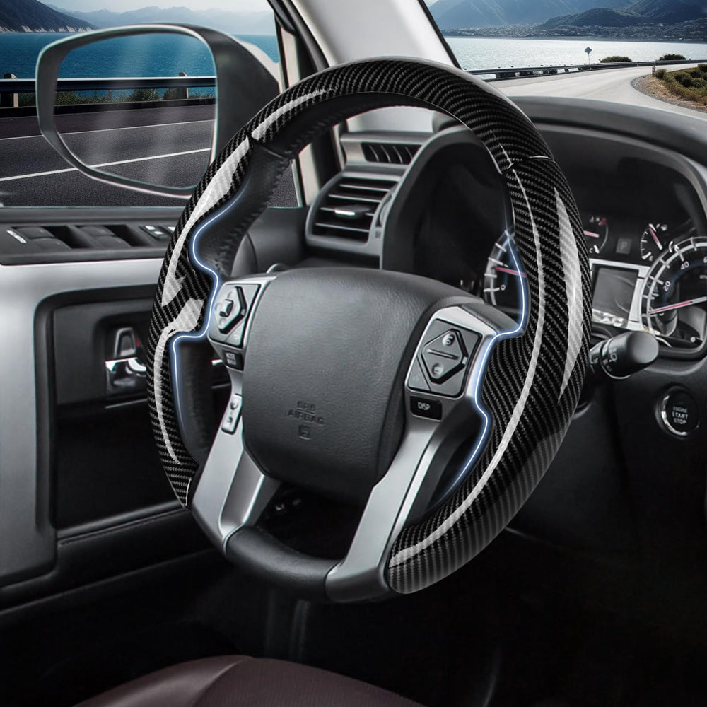 Aotoyou Tacoma steering cover fit delivers precise glove-like feel.