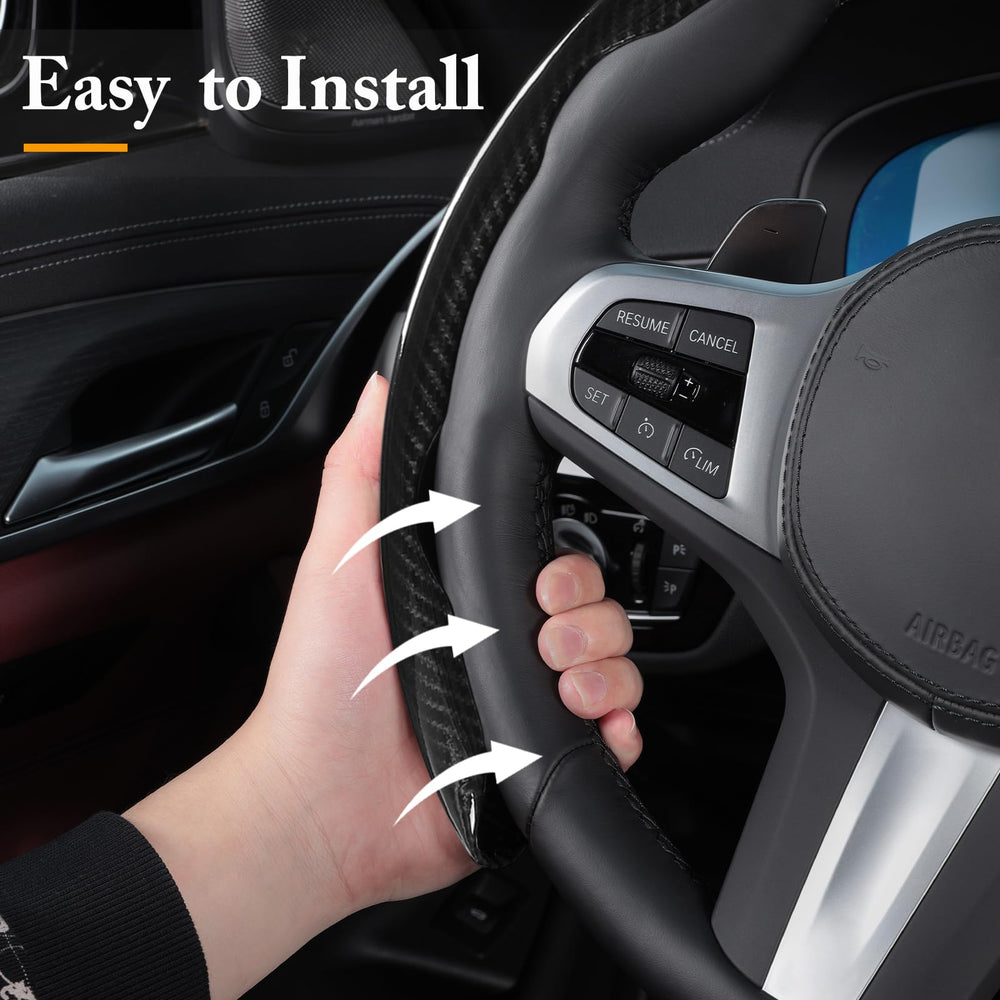 Aotoyou universal-fit 14.5-15 inch steering wheel cover