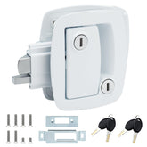 AOTWSEN RV door lock replacement front view highlights durable zinc alloy construction for long-lasting security.