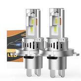 AOUKKL H4/HB2 bulb with cool white 6500K delivers clear night visibility.