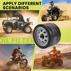 Aouton 49065-0721 oil filter replacement compatibility highlights broad Kawasaki fit.