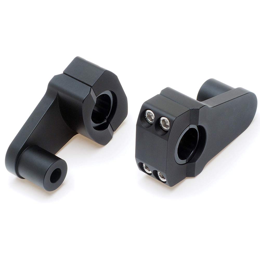 RISERS mounted on bike with four stainless bolts for secure mounting