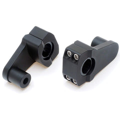 RISERS mounted on bike with four stainless bolts for secure mounting