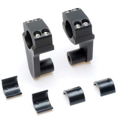 Side profile of APE RACING risers with 2-inch rise for improved rider posture