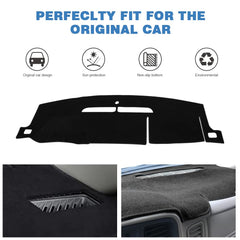 Apeixoto black dashboard mat fitted to Suburban interior for a cleaner look.