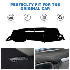 Apeixoto dashboard cover with edge cutout fits two glove boxes precisely.