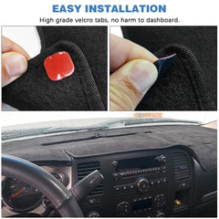 Apeixoto dashboard cover installation uses sticky stickers for quick secure setup.
