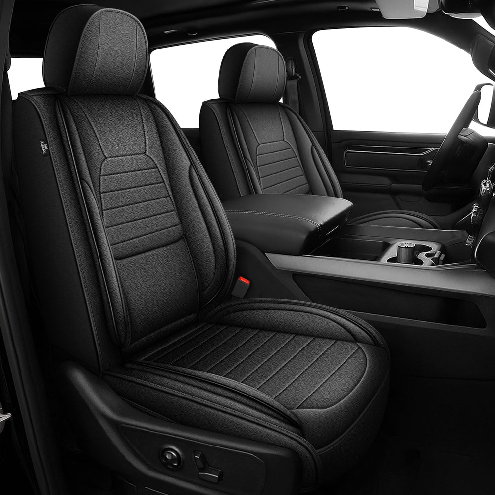 APEJET front seat cover for Dodge Ram with custom fit protects upholstery and maintains comfort.