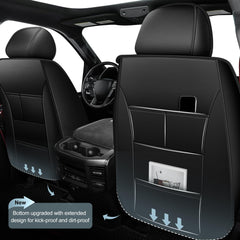 APEJET seat cover with built-in storage pockets for small items in Dodge Ram.