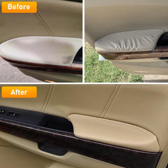 APESER door panel armrest beige material closeup, premium texture