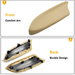 APESER easy-fit beige armrest cover, DIY installation