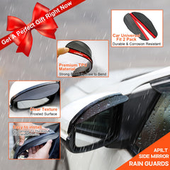 APILT rain guards shown with easy no-drill installation and clear mounting steps.