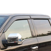 APILT outside-mount rain guards on Ford F-150 SuperCrew showing a clean, integrated fit and airflow capability.