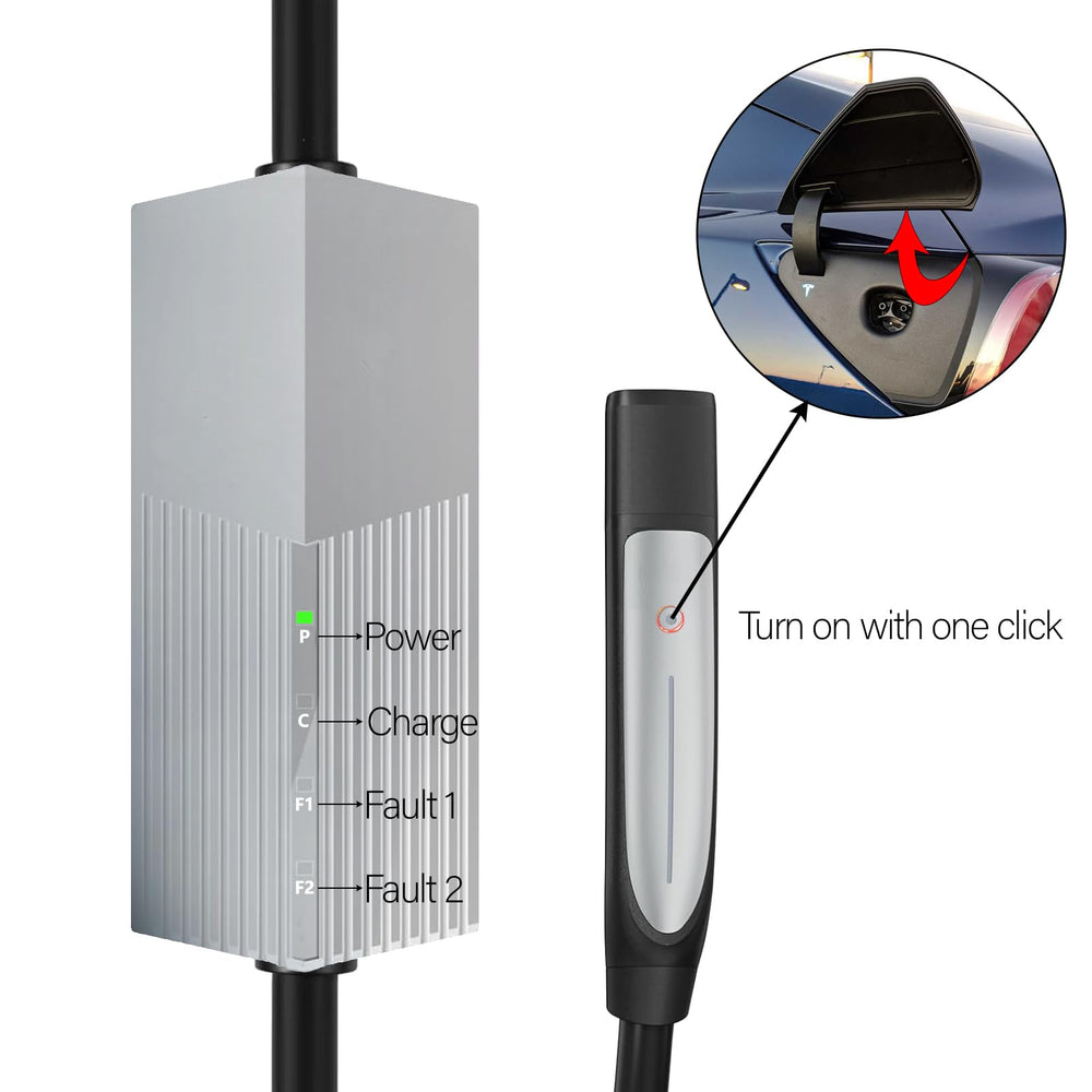 AplysiaTech Level 2 Tesla Charger with NEMA 14-50 plug for reliable at-home charging