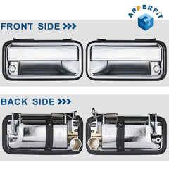 APPERFiT all-metal chrome exterior door handle highlights durability and style.