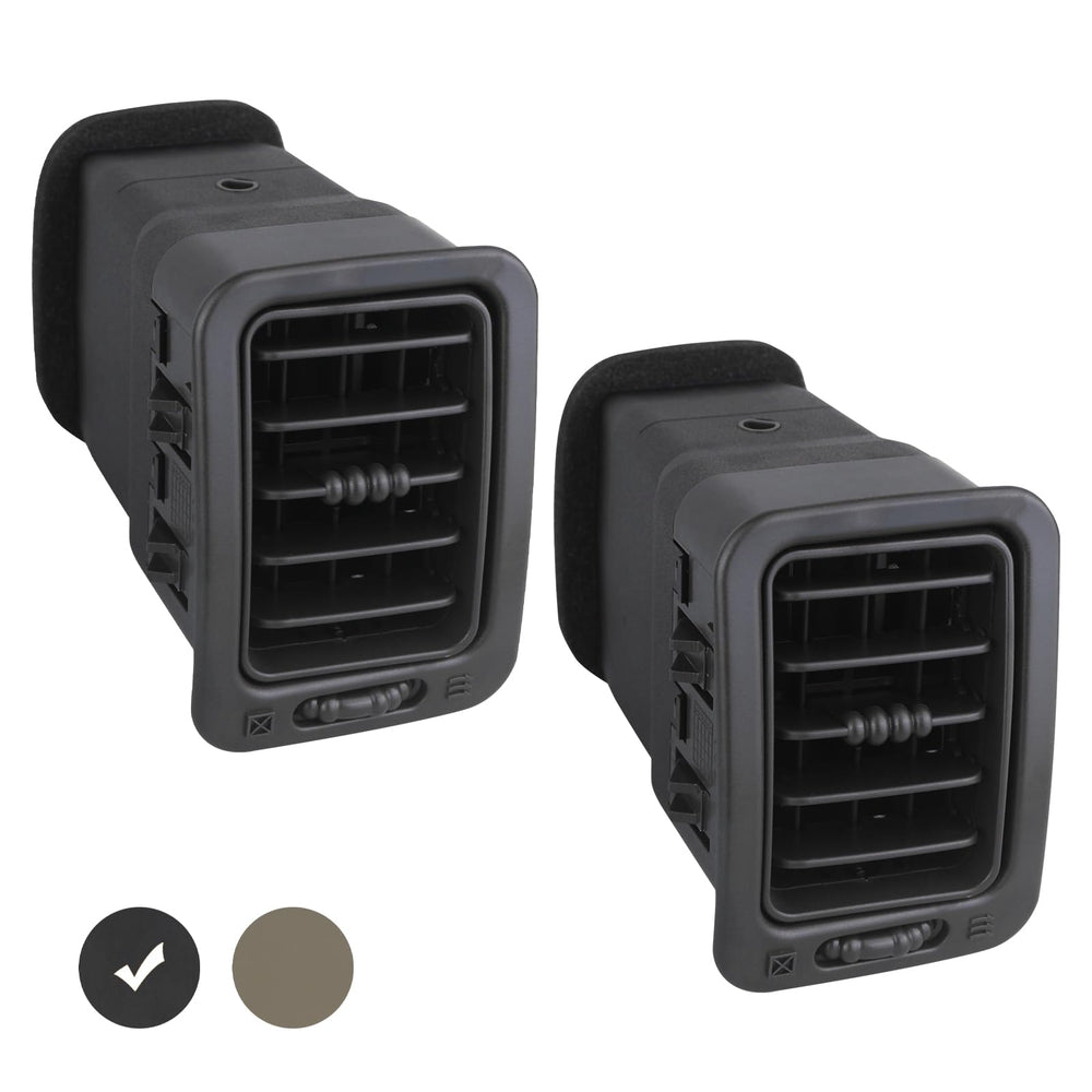 APPERFiT dash A/C vent passenger side, dark gray, precise OEM-like fit.