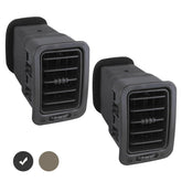 APPERFiT dash A/C vent passenger side, dark gray, precise OEM-like fit.