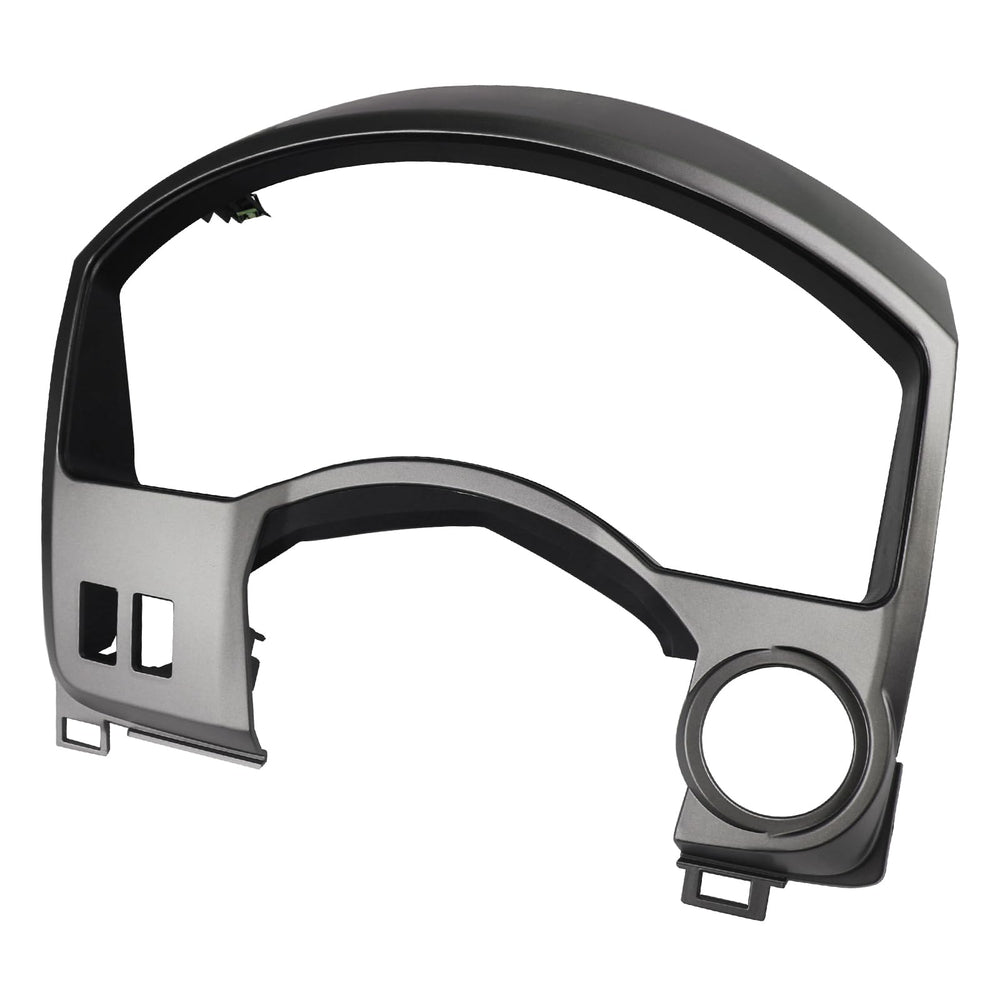 APPERFiT dash bezel for instrument cluster in silver gray, restores readability.