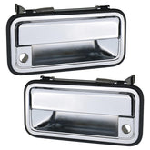 APPERFiT chrome exterior door handle for driver side with durable all-metal construction.