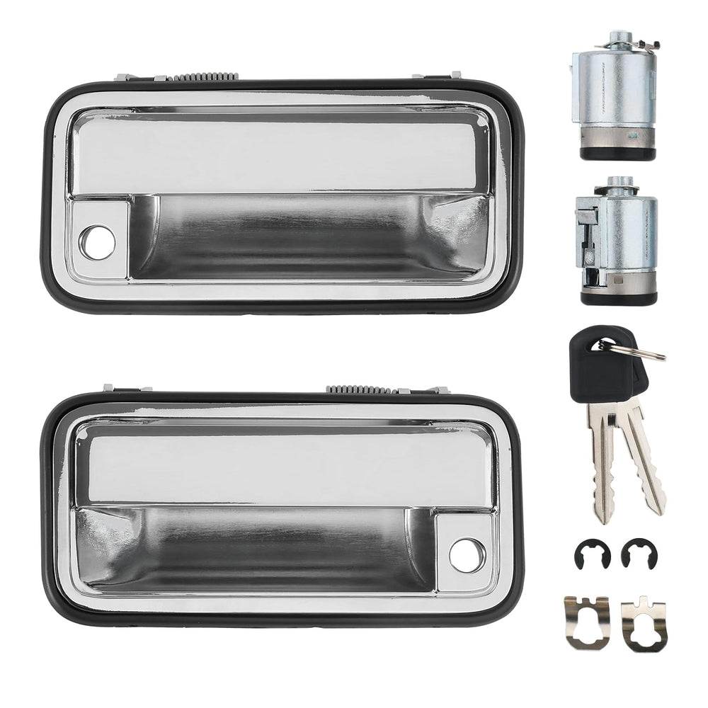 APPERFiT exterior door handle front-left with lock cylinder for secure entry and easy replacement.