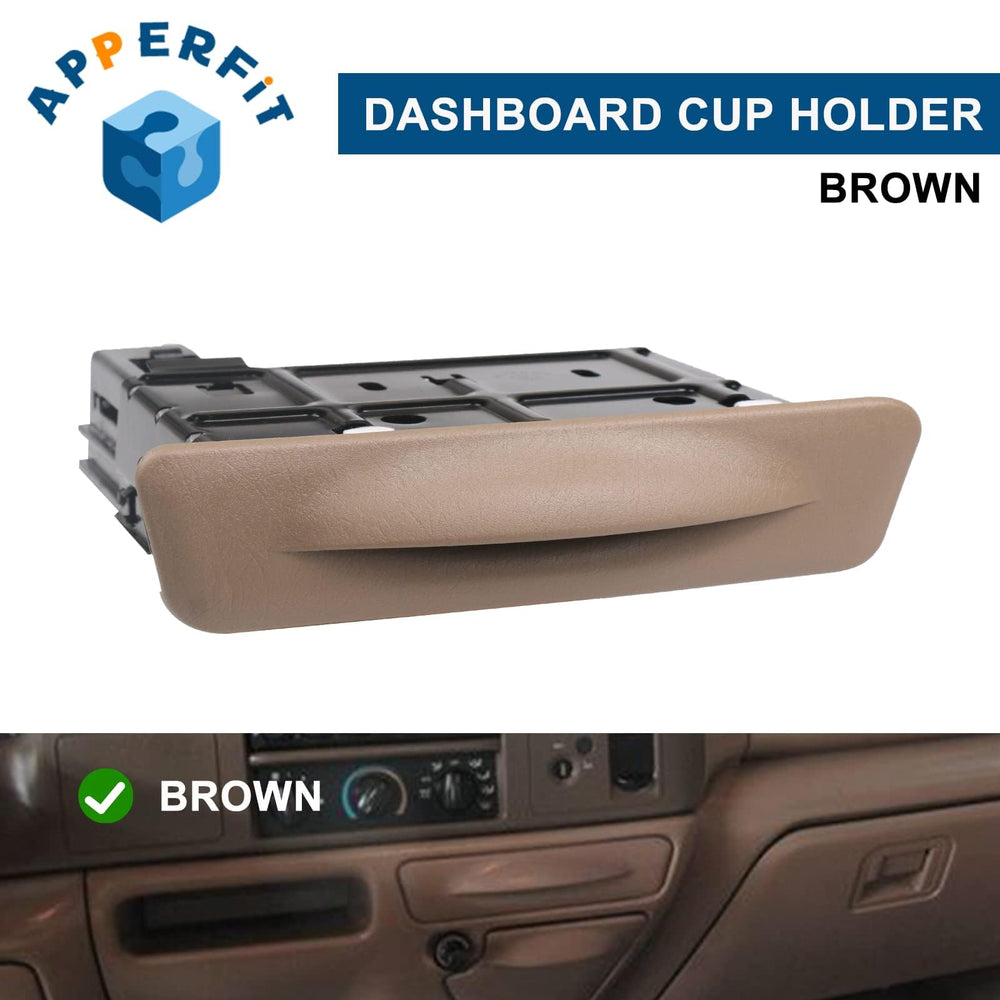 APPERFiT front-dashboard cupholder with two sizes fits various cups.