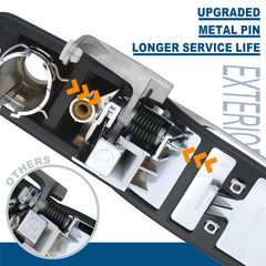 APPERFiT front passenger chrome door handle for Silverado, easy swap improves curb appeal.