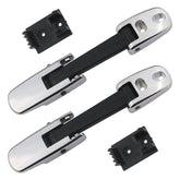 APPERFiT chrome hood latch strap on Kenworth T660 showing secure fit and durable finish.
