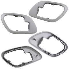 Close-up of APPERFiT gray door handle bezel showing durable finish