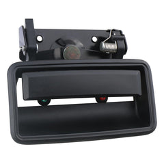 APPERFiT metal tailgate handle latch with bezel in black—durable replacement for Chevy/GMC trucks