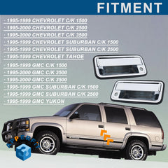 OBS truck exterior door handle by APPERFiT in chrome finish.