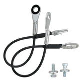 APPERFiT tailgate cable straps, driver-side closeup, durable fit for secure tailgate operation