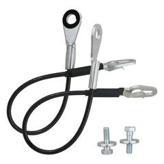 APPERFiT tailgate cable straps, driver-side closeup, durable fit for secure tailgate operation