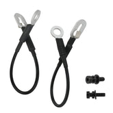 APPERFiT tailgate cable strap on the left driver side with bolt for reliable tailgate support.
