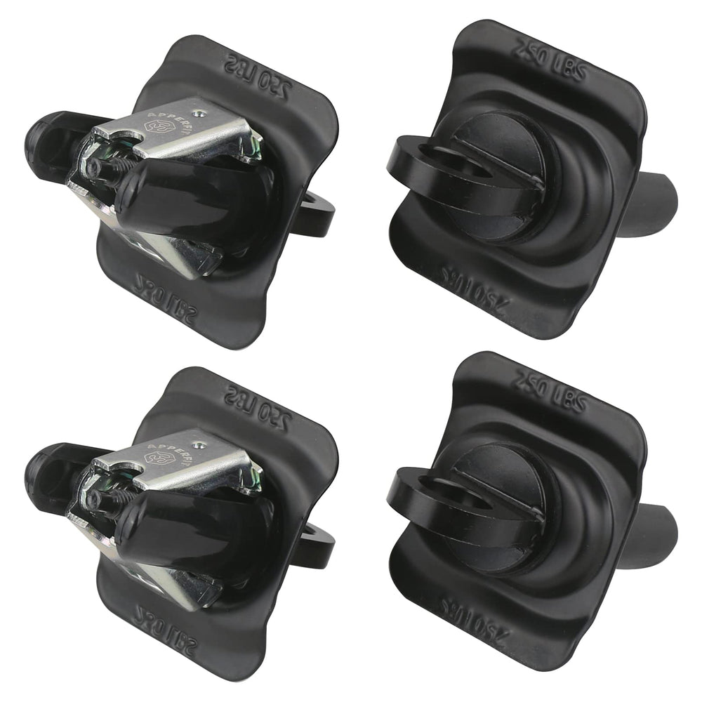 APPERFiT tie down anchor for Chevy Silverado bed rail system secures cargo reliably.