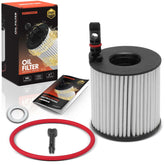 A-Premium Elantra oil filter close-up highlighting high filtration efficiency