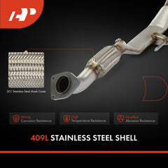 Three-bolt welded flange inlet for secure, leak-free installation.