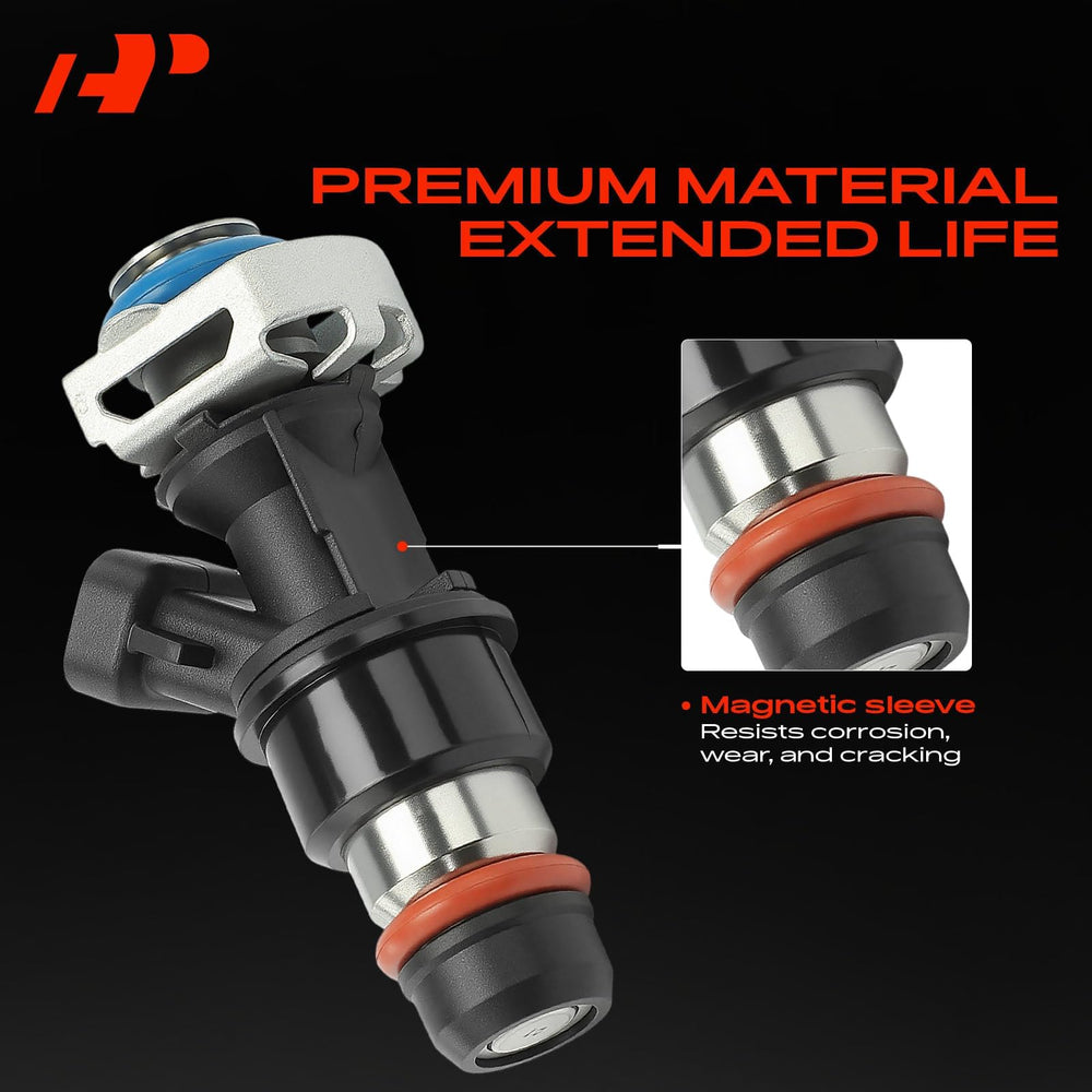 A-Premium 4-hole design close-up highlights balanced spray for smoother combustion.